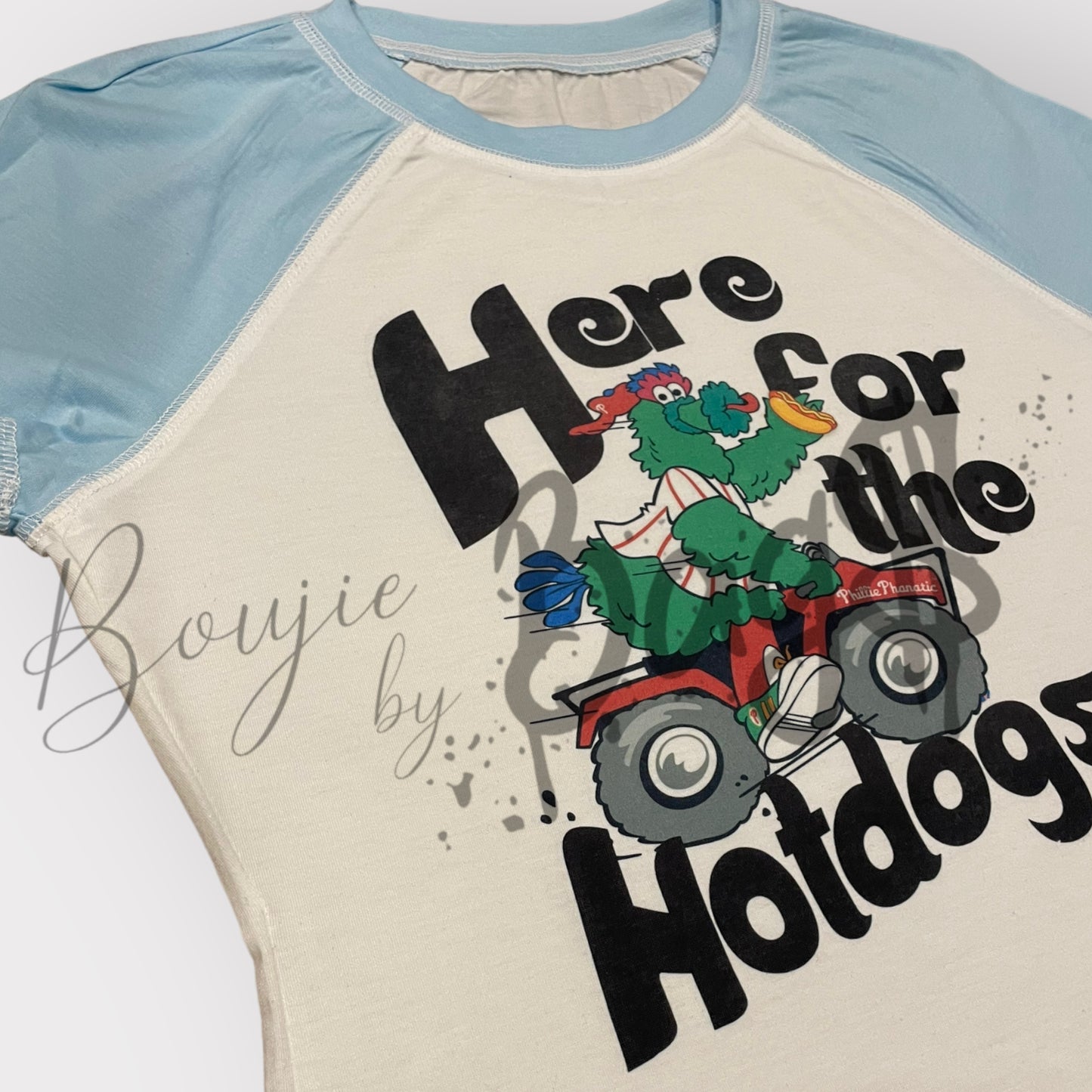 Hotdog Raglan - Light Blue