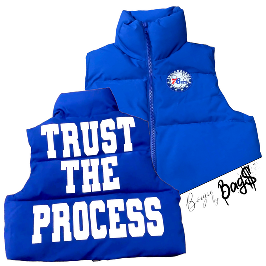 Sixers Trust The Process vest (with patch)